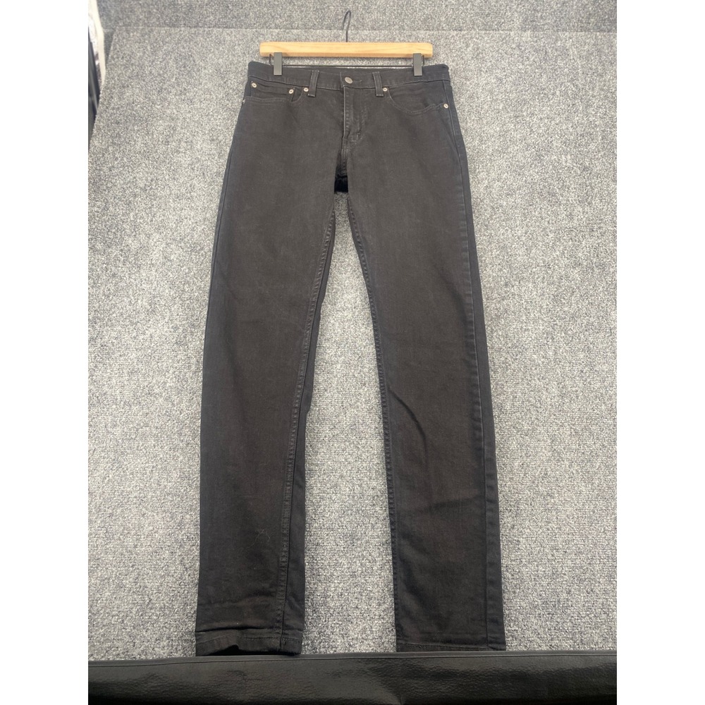 Levis 512 Slim Taper Fit Jeans Mens 32x34 Black Denim Pants Casual Everyday